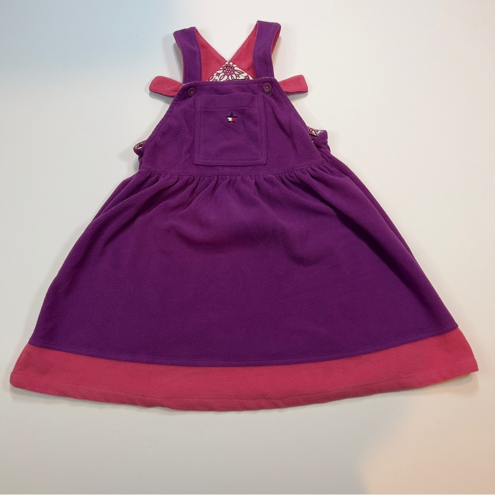 Tommy Hilfiger 4T Purple Pink Fleece Jumper Dress